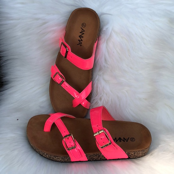 a.n.a Shoes - Ana neon pink sandals (5/1)🌹